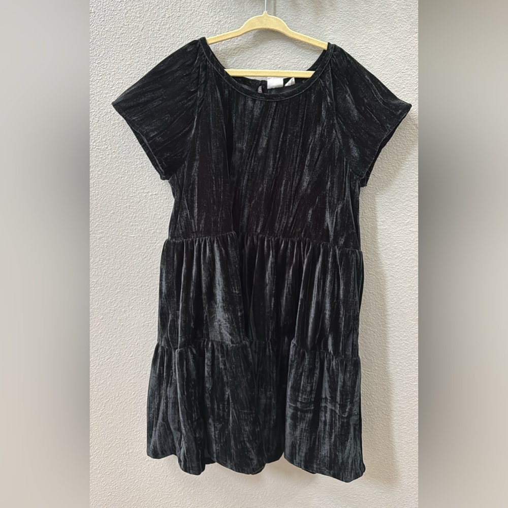 GAP Kids Black Velvet Dress Large